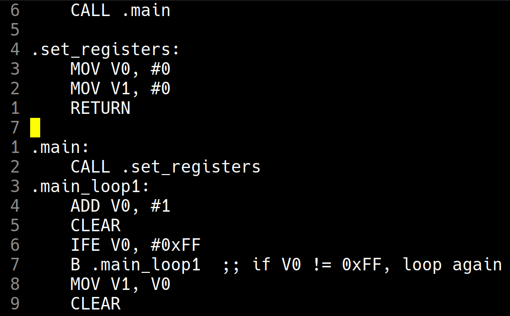 chasm without syntax highlighting :(